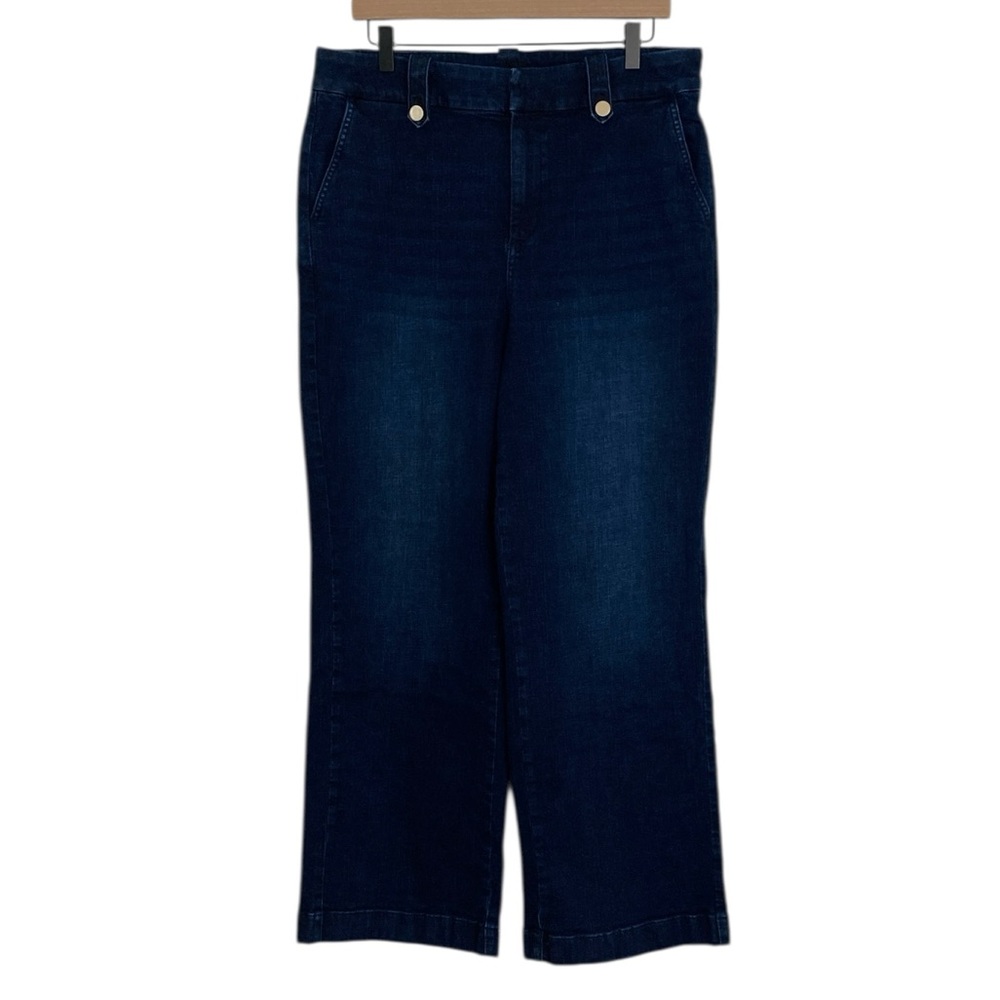Talbots Wide Leg Trouser Jean, Size 14